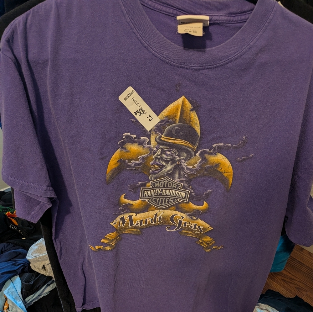 Vintage Mardi Gras Harley Davidson Tee